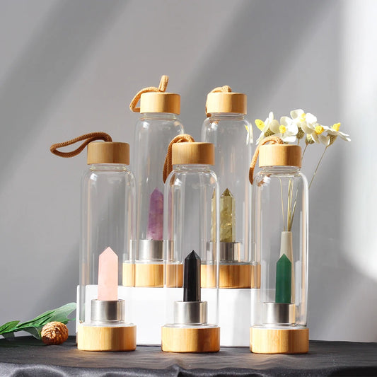 Recharge Chakra Water Bottle - Smoky Quartz