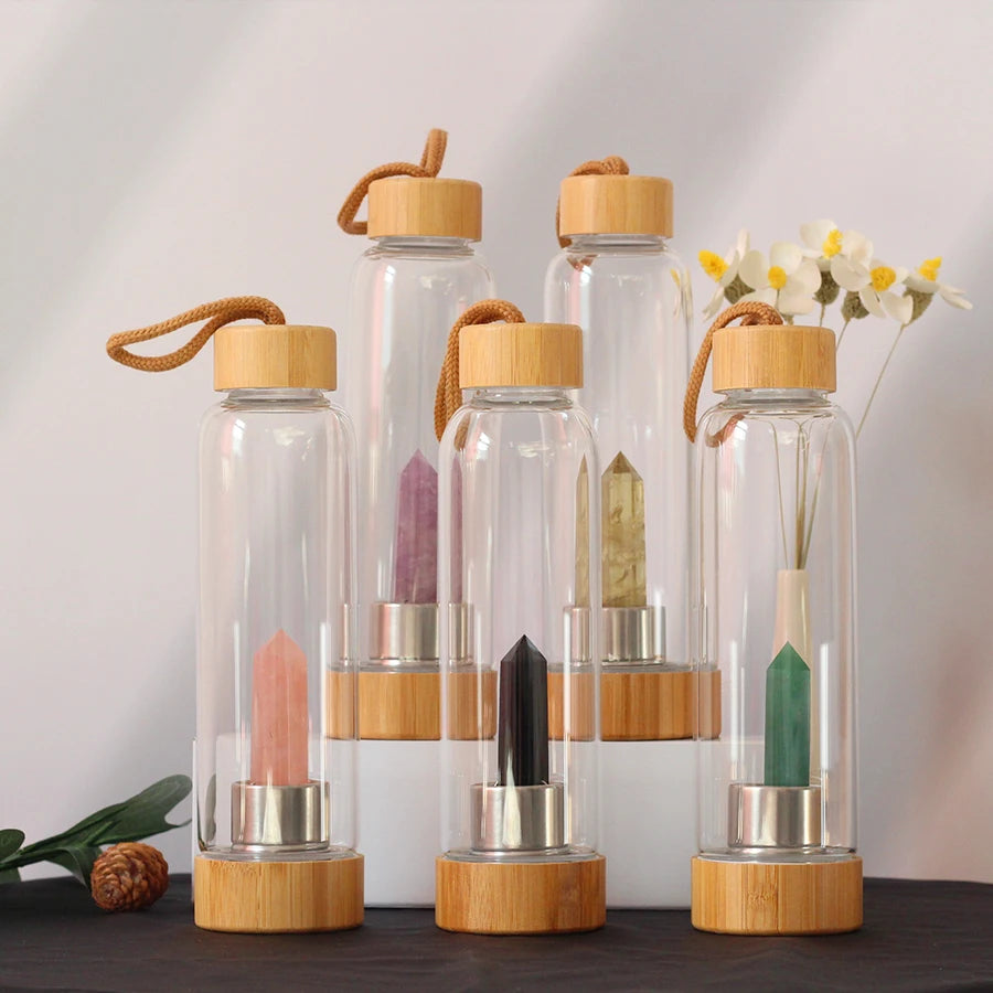 Recharge Chakra Water Bottle - Green Aventurine