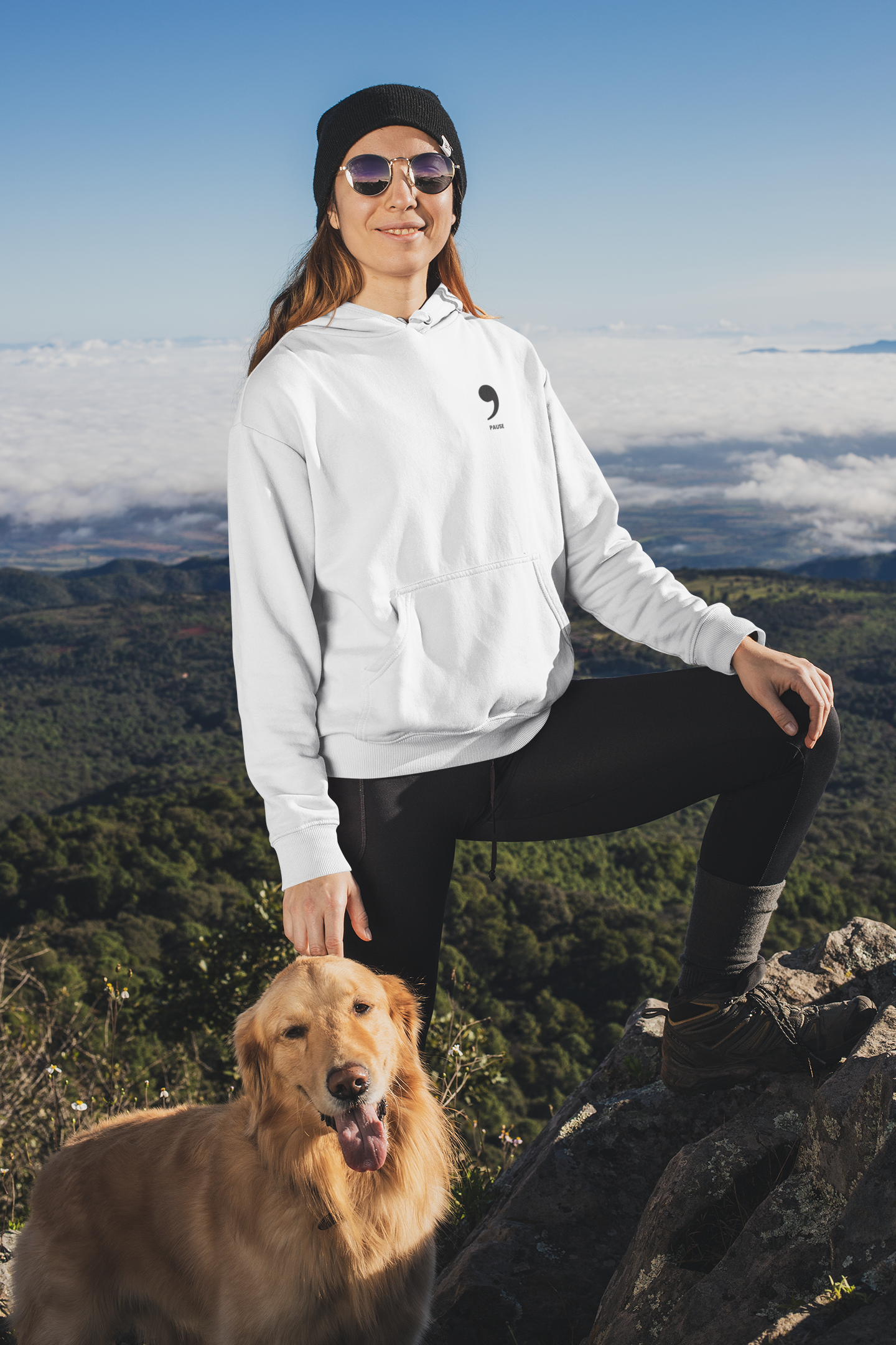 “PAUSE” Unisex Hoodie – A Breath Between Moments