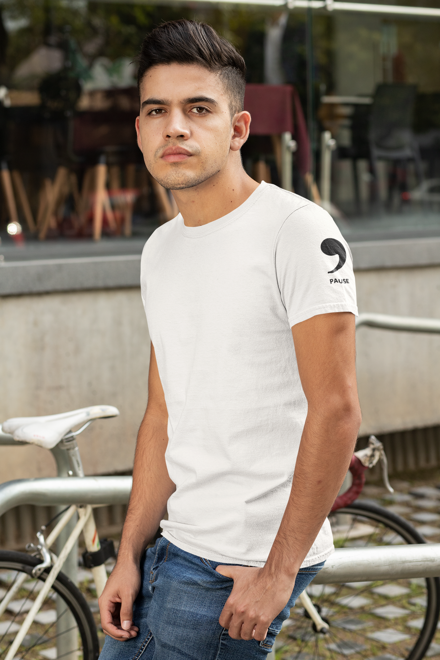 "PAUSE & BREATHE” Classic Tee – Presence in Every Thread