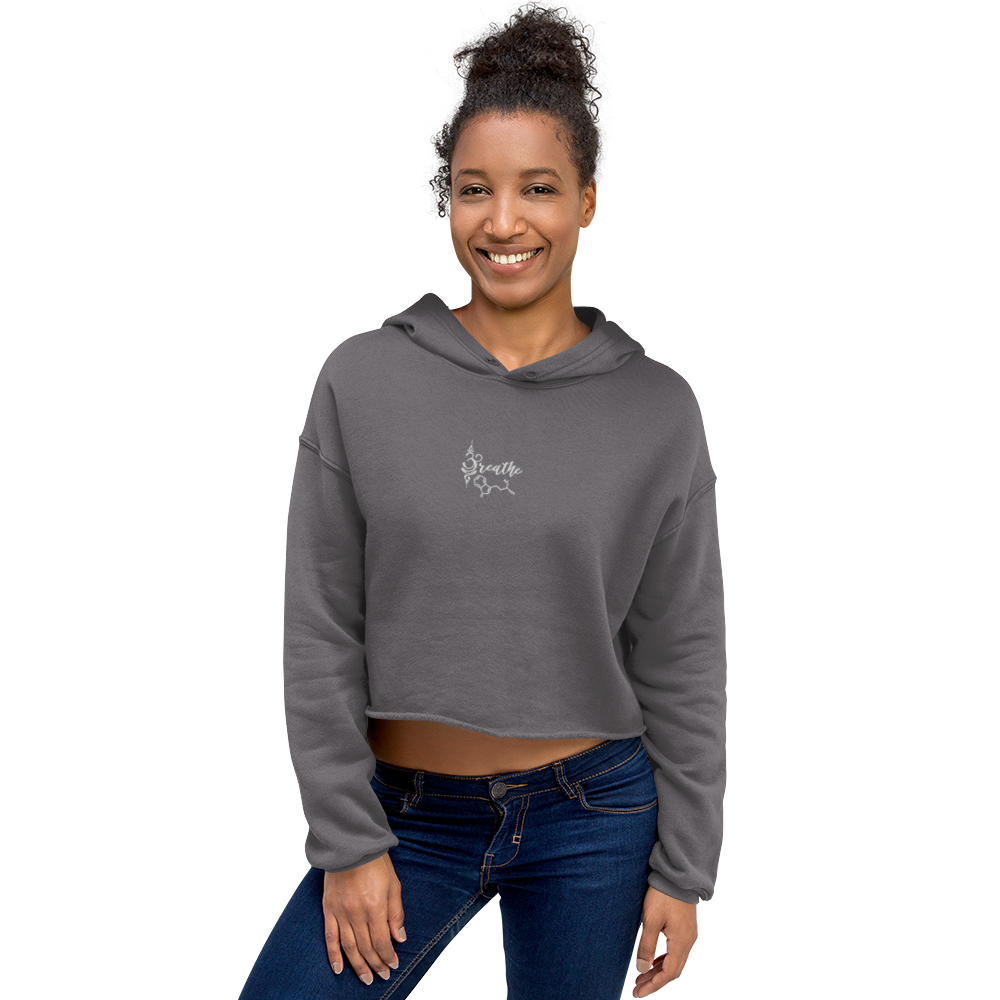 Breathe & Believe Crop Hoodie – Your breath is your power
