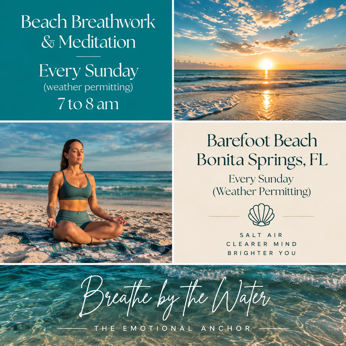Breathe by the Water | Beach Breathwork + Meditation