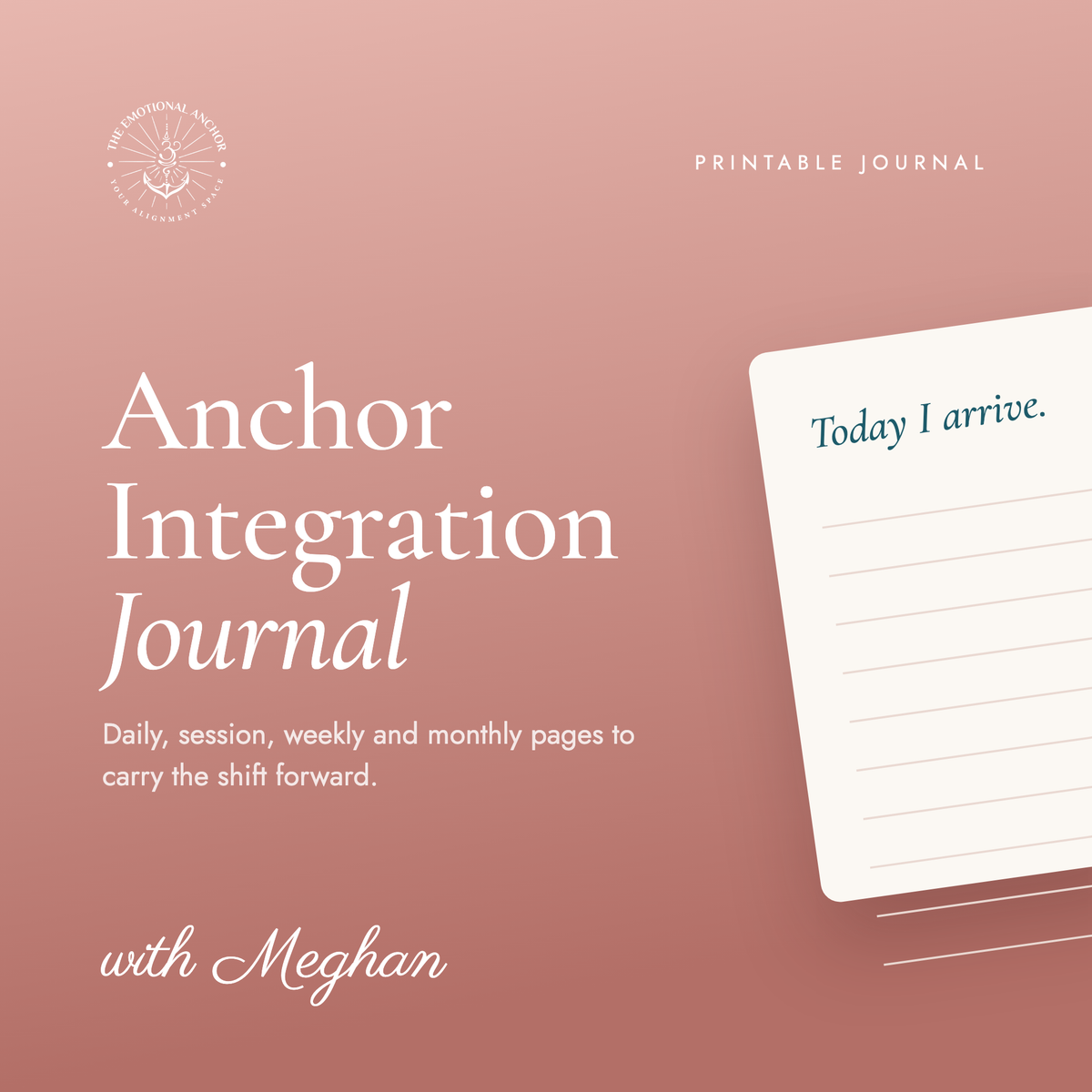 Anchor Integration Journal | Printable Breathwork Journal