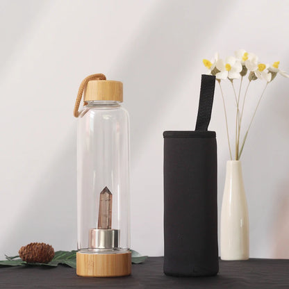 Recharge Chakra Water Bottle - Smoky Quartz