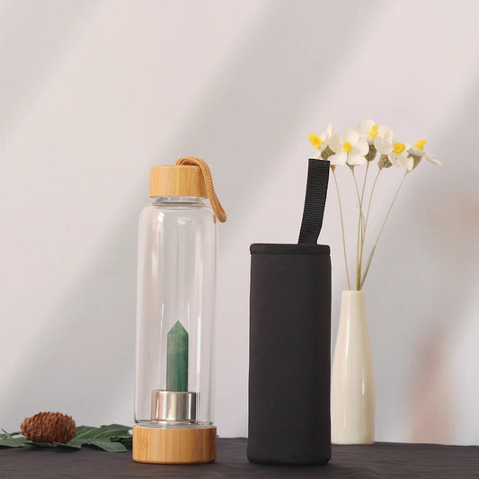 Recharge Chakra Water Bottle - Green Aventurine