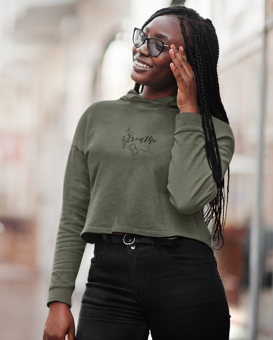 Breathe & Believe Crop Hoodie – Your breath is your power
