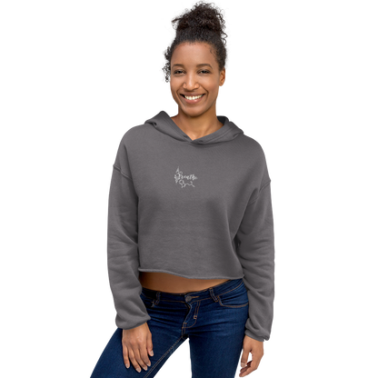 Breathe & Believe Crop Hoodie – Your breath is your power